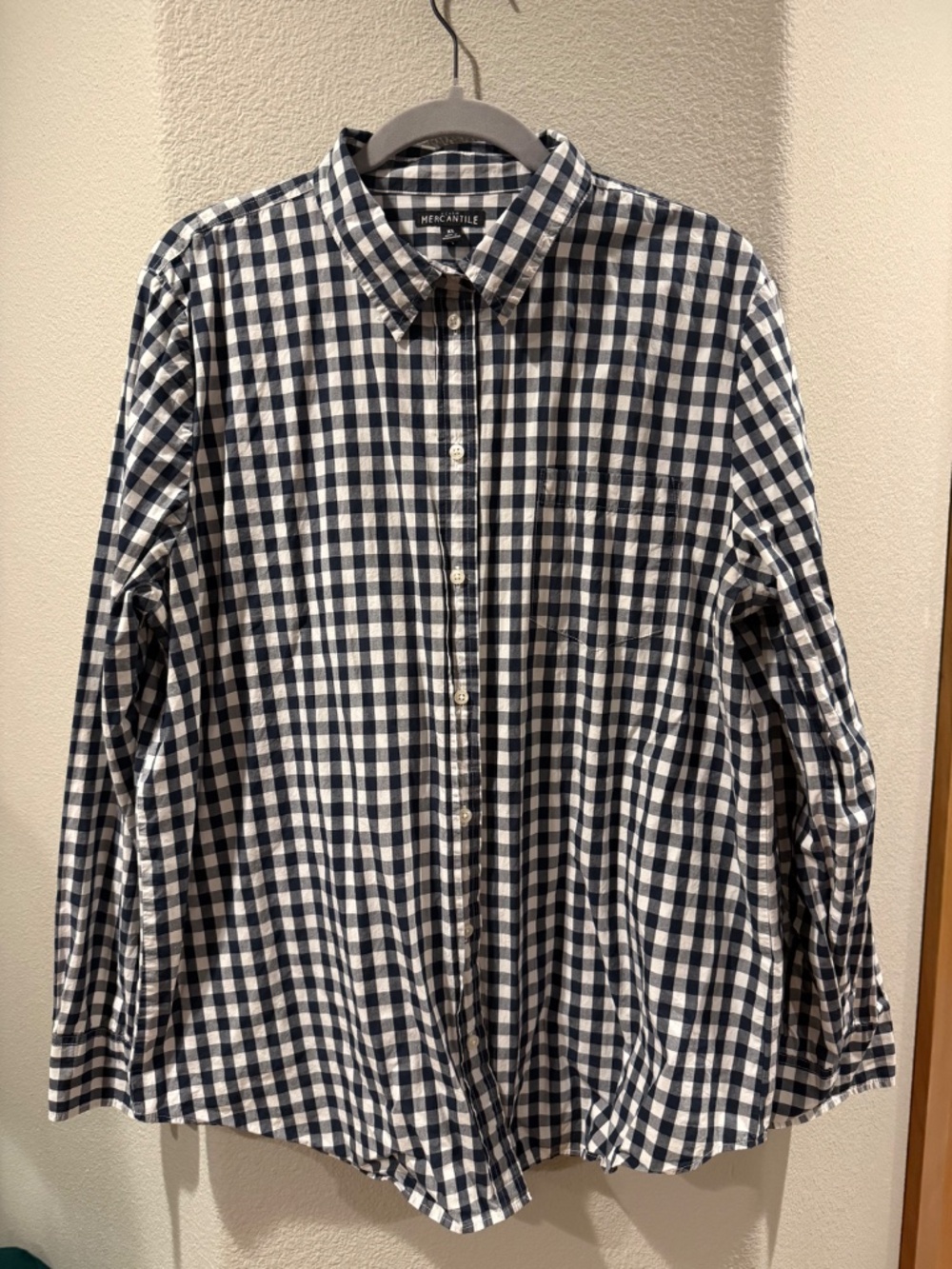J.Crew Mercantile Women Checkered Boy Fit Button Down Lightweight Shirt Size XL